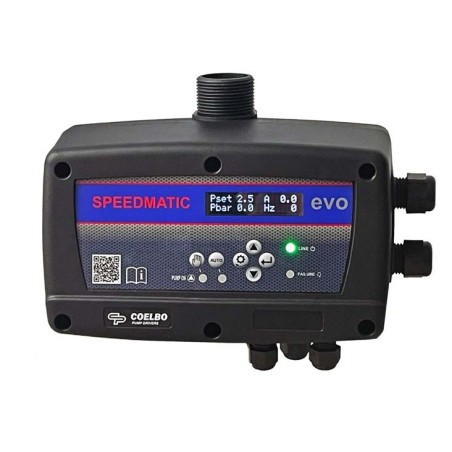 Driver murale con display LCD , per il controllo di una pompa trifase